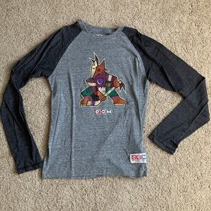 Arizona Coyotes Hockey baseball like long sleeve T-shirt